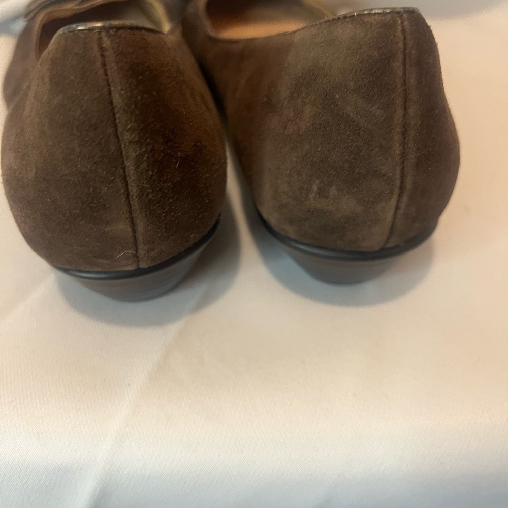 Softspots Brown Casual Loafers with Decorative Bow - Picture 7 of 11